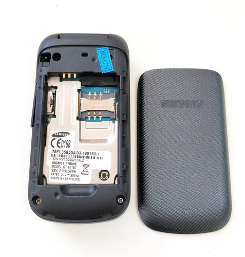 Original Samsung E1190 1.43" Unlocked 2G GSM Loudspeaker Mini-SIM Flip CellPhone - 第 2/15 張圖片