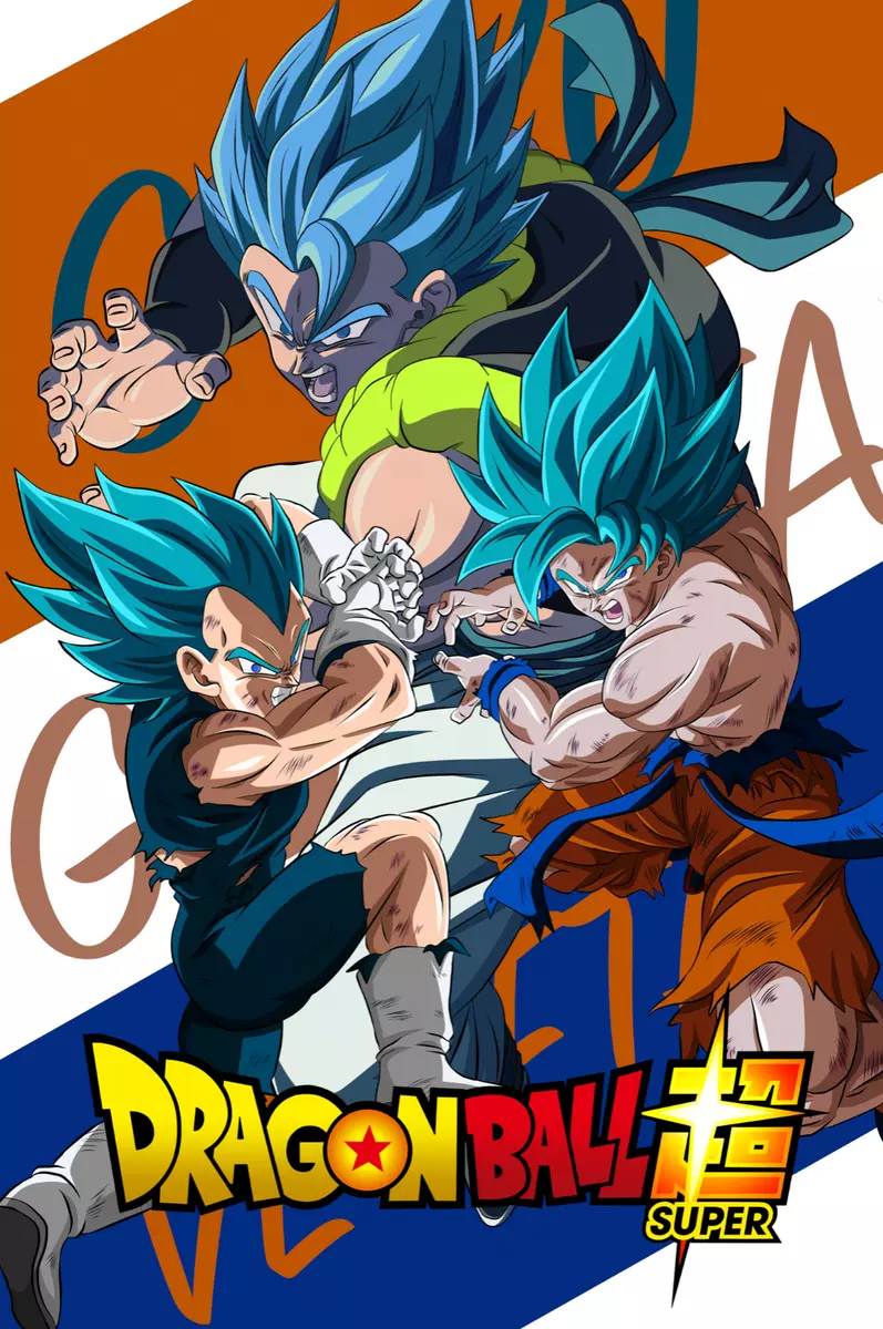 Dragon Ball Super Movie Poster Broly Gogeta Goku Vegeta 12inx18in Free  Shipping