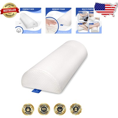 Back Pain Relief Bolster Pillow - Adjustable Wedge for Side & Stomach Sleepers