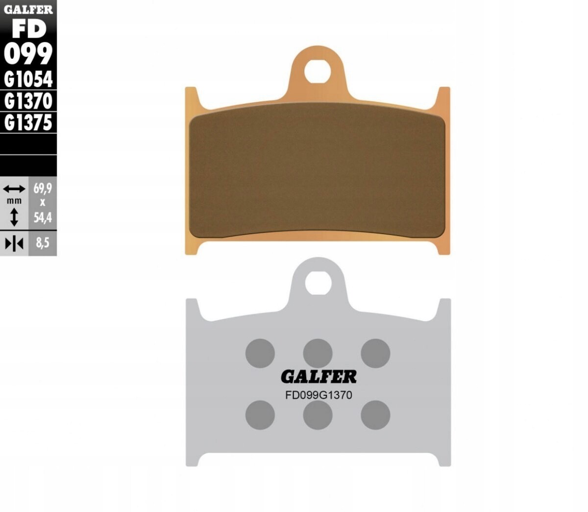 Plaquettes de frein KH145 KH236 Sintered Metallic or pour moto et scooter