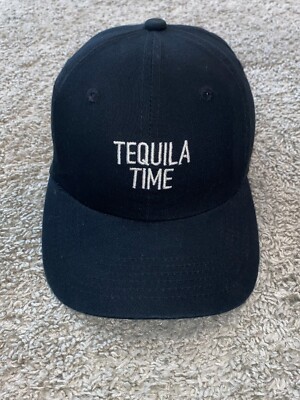 Tequila Time Cazadores 100% Agave Adjustable Hat Cap Black