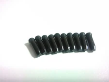 10X  Aluminum Black Bicycle Brake Shift Cable End Crimps