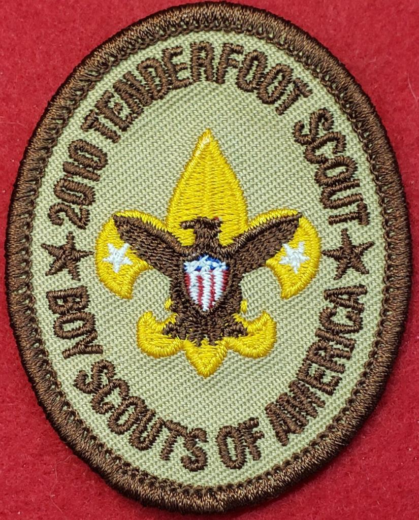 2010 BSA Centennial Boy Scout Tenderfoot Rank Patch Tan Boy Scouts of