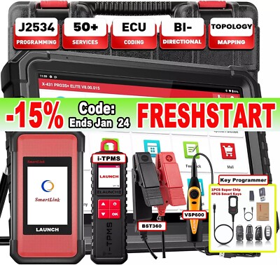 LAUNCH X431 PRO5 PRO3S+ V+ Elite Car Truck Diagnostic Tool ECU J2534 Programming