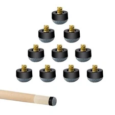12/13mm Billiard Cue Tips, Soft/Hard Screw-on Tips or Nylon Ferrules Replacement