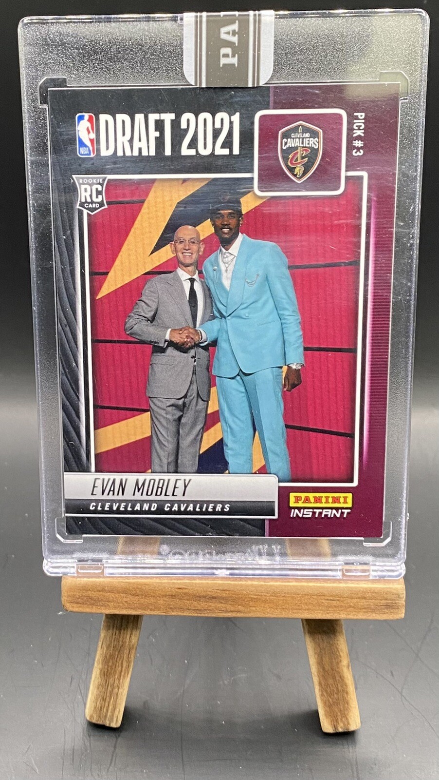 Evan Mobley 2021 Panini Instant #DN3 Draft Night 1 of 1.  BLACK. ONE Of ONE.