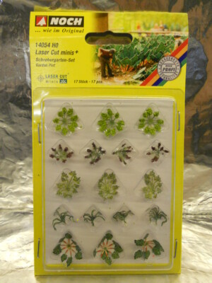 ** Noch 14054 Gartengrundstück Laserschnitt Mini + (17) Maßstab 1:87