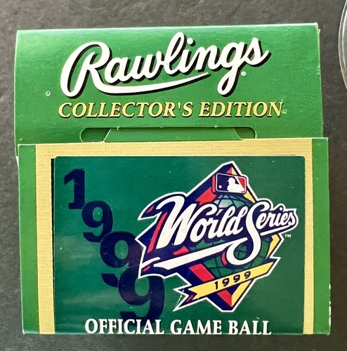 RAWLINGS 1999 WORLD SERIES GAME MLB OFFICIAL BASEBALL & MLB PATCH - YANKEES - Picture 10 of 15
