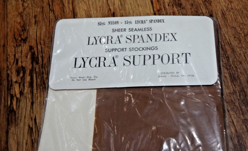 3 PAIRS Vintage American Support Stockings Beige Tan colour US 9.5-10 US ? 1950s - Picture 8 of 9