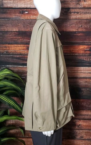 Game Winner Coat Jacket XL Hunt Hunting Khaki Beige Recoil Ammo Mens Vintage - Picture 7 of 13