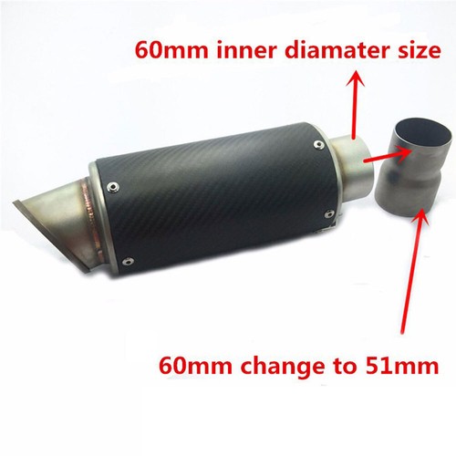 51 mm bis 60 mm Edelstahl-Motor-Auspuffrohr-Adapter-Verbindungsrohr - Bild 7 von 8