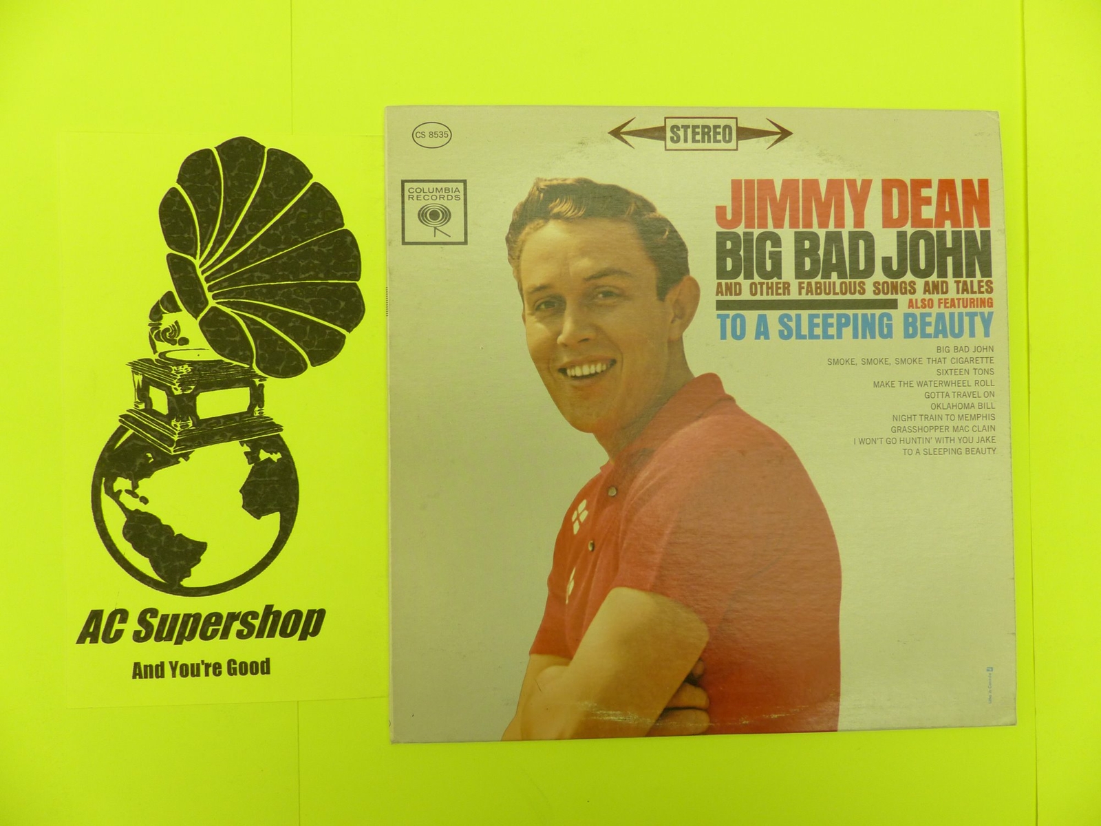 Jimmy Dean big bad john and other fabulous songs and tales LP Record