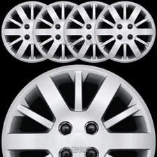 4 fit Chevy Cobalt Aveo G5 2005-11 Bolt On 15" 4 Lug Hub Caps Full Wheel Covers