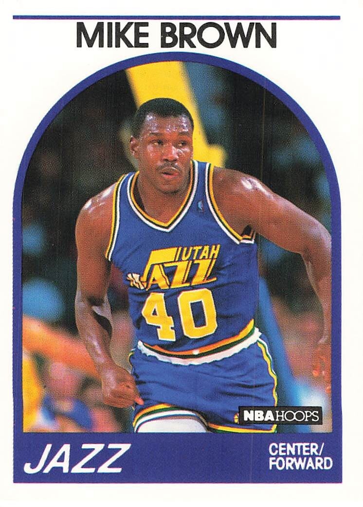 MIKE BROWN  1989-90 HOOPS BASKETBALL #336