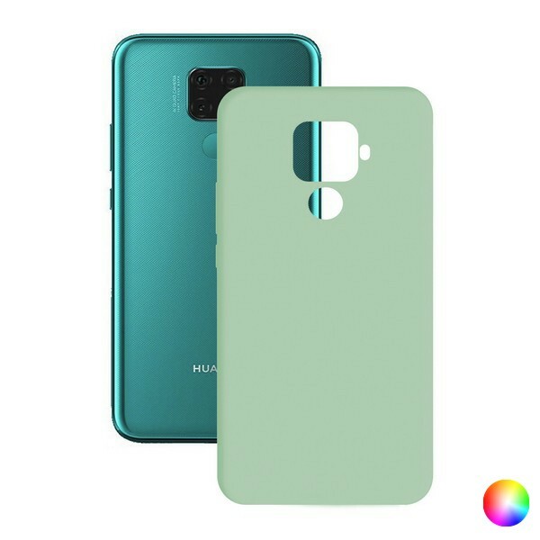 Coque Huawei Mate 30 Lite antichoc en silicone gel anti-dérapant turquoise