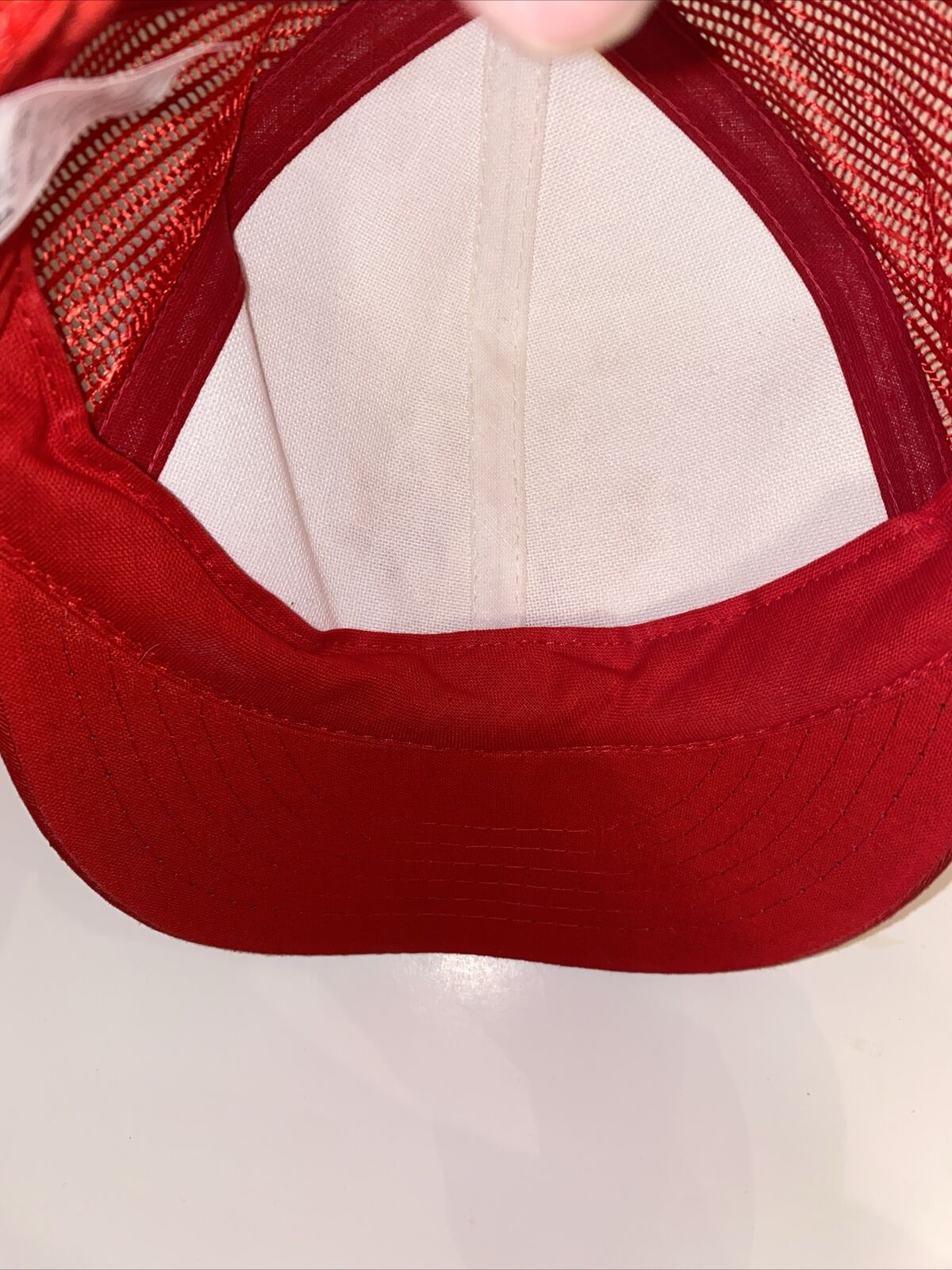 VINTAGE Canada Trucker Hat Red Mesh Cap SnapBack … - image 9