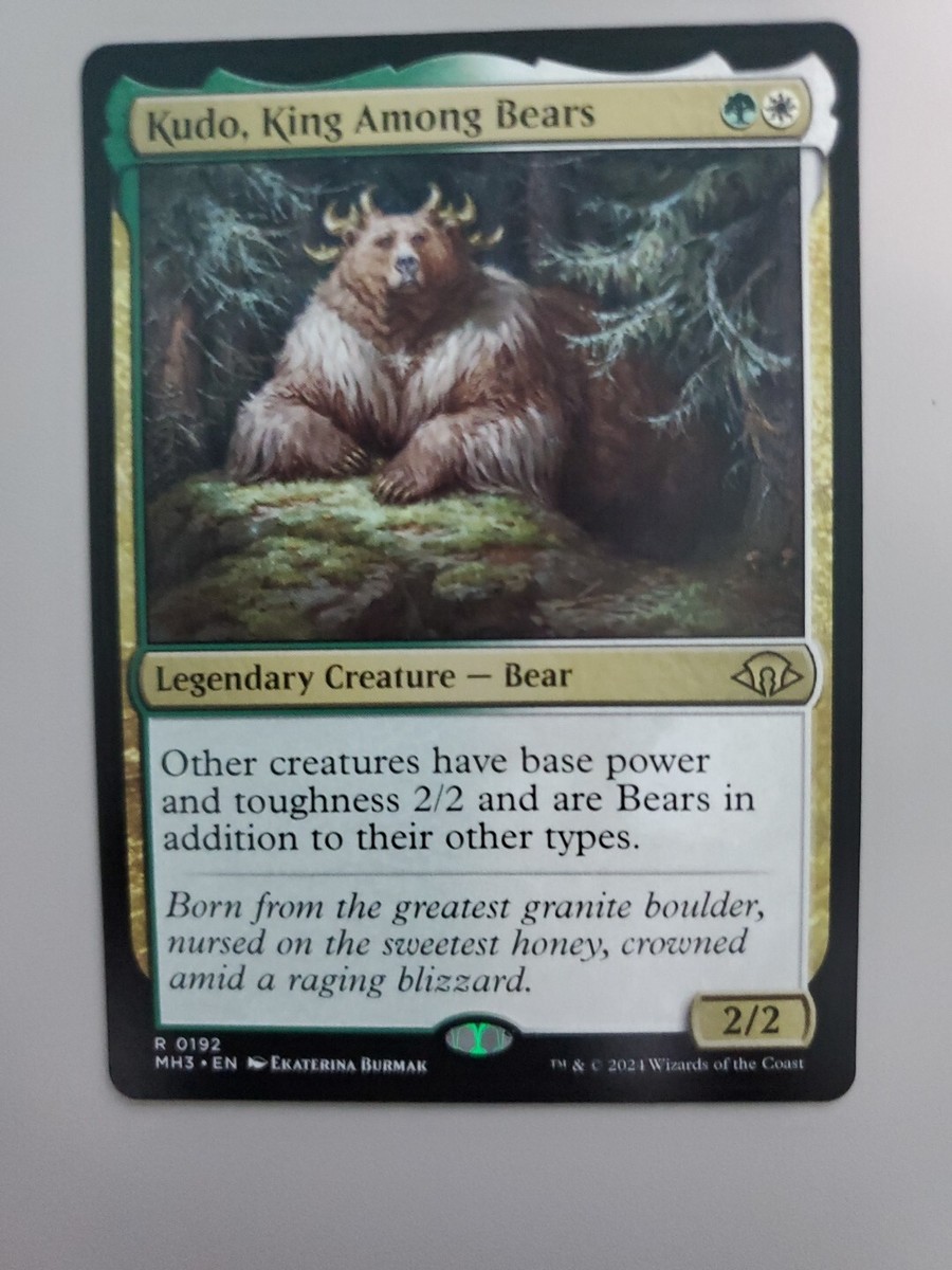 mtg kudo king among bears commander deck Kudo, Tech First Thoughts Modern Horizons 3 MH3 Spoilers Leaks Bears The Gathering Meet Kudo, King Among Bears.