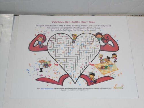 Educational Heart Healthy Set Primary Level 8 Activities Laminated Brand New! - Picture 4 of 9