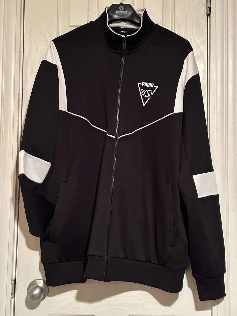 Puma XO The Weekend Jacket Mens XXL Black & White Full Zip Puma XO The Weekend Jacket Mens XXL Black & White Full Zip