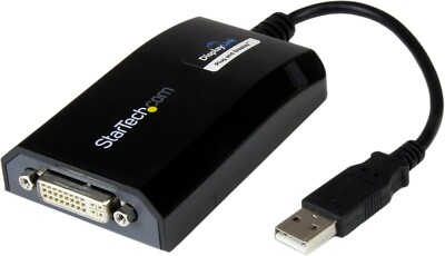 Startech USB auf DVI Adapter PC/Mac 1920x1200, externes Display USB2DVIPRO2 NEU