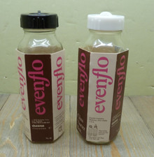 Vintage Evenflo Glass Nurser Bottle New 8oz 1972 Questor Rare Pair Plastic Cap