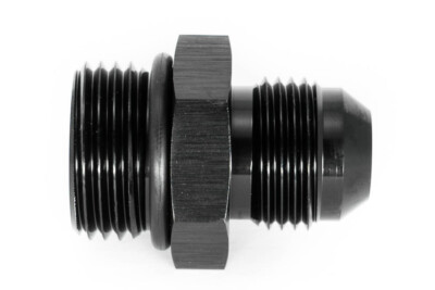 Gewindeadapter ORB 10 zu Dash 8 / -8AN / JIC 8 Schwarz eloxiert 3/4 - 16UNF