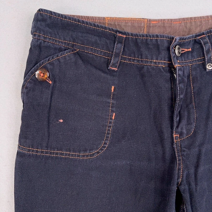 Pantalones Cortos Kavu Para Mujer 6 Bermudas de Cáñamo Azul Oscuro Clásicos Senderismo Aire Libre Gorp Terroso Foto 3 de 4