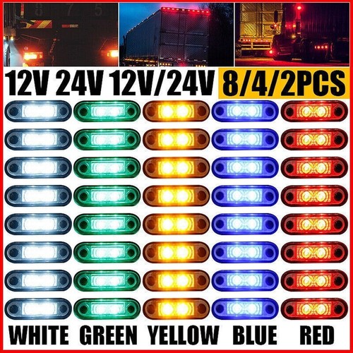 HELLA STYLE LED FLUSH FIT KELSA BAR MARKER LAMP LIGHT 12v 24v QUICK FIT - Picture 4 of 30