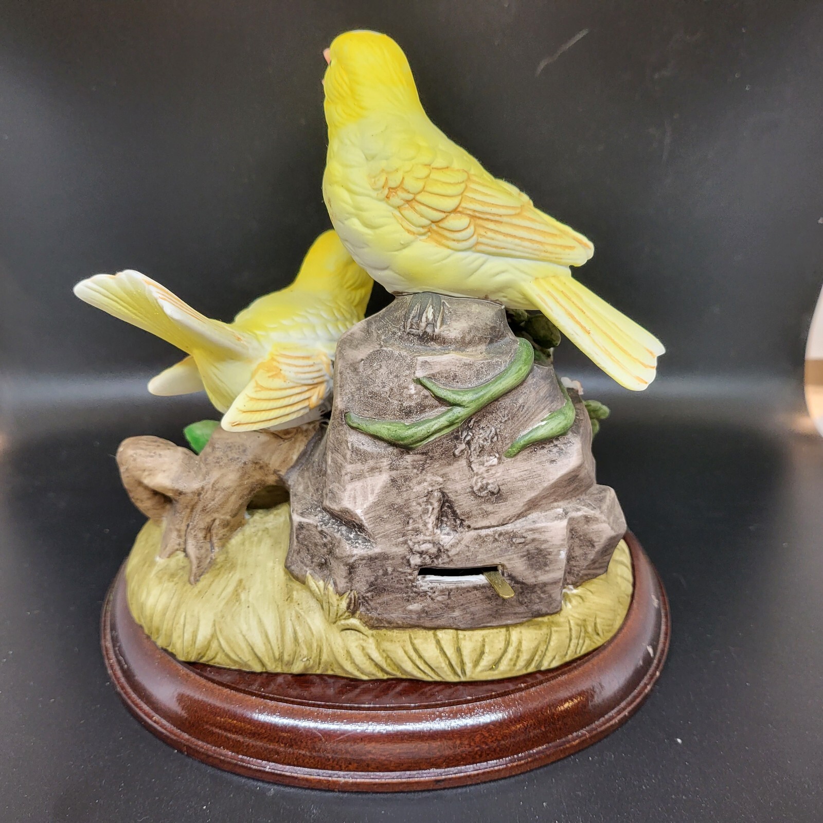 Royal Crown Bisque Birds Figurine w/Music Box eBay