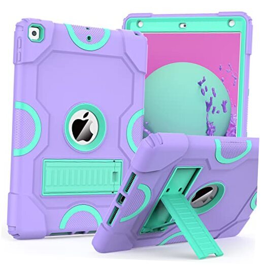 Protective Purple Case for iPad 9th 8th 7th Gen 10.2  
