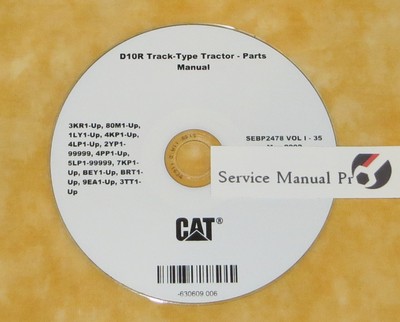 SEBP2478 Caterpillar D10R Track Type Tractor Dozer Parts Manual Book CD