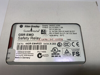 Safety Relais 440R-EM4R2D  440REM4R2D Relay GSR EMD Pn NEW 1PCS