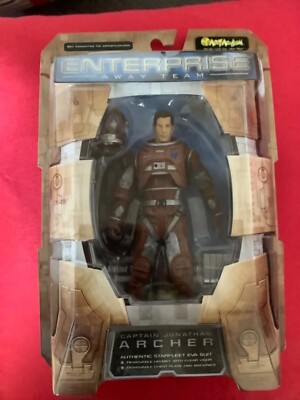 Art Asylum Star Trek Enterprise  Captain Archer Away Team Action Figur NEU OVP
