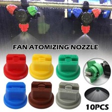 10PCS Fan Nozzle Spraying Tips for Knapsack Sprayer / Boom Sprayer / Hand LanceS