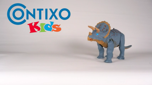 Dinosaurio Contixo DR2 Triceratops, dinosaurio infrarrojo de radiocontrol, despertar, rugir, edades 3+ - Vídeo 1 de 1