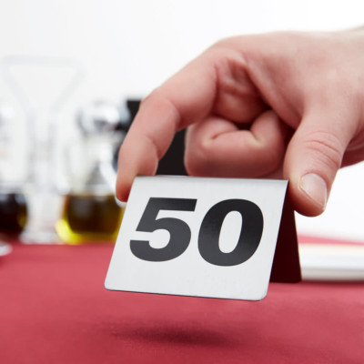 N150 Stainless Steel Number Signs, 1-50 Set, Double-Sided, for N150 Stainless Steel Number Signs, 1-50 Set, Double-Sided, for