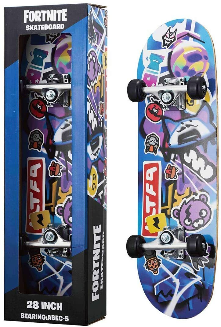 FORTNITE Skateboard Sticker DOUSHISHA 28 inch Bearing ABEC-5 FN20SB-SK