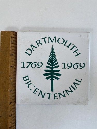Bicentennial Dartmouth College Vintage Screencraft Tile Wall Decor Trivet 6x6 - Picture 4 of 7