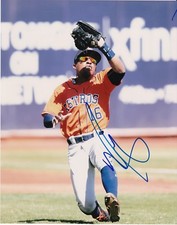TONY KEMP   HOUSTON ASTROS   ACTION SIGNED 8x10