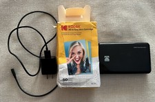 Kodak Photo Printer Mini 2 Black Photo Size 2x3 Tested Powers On
