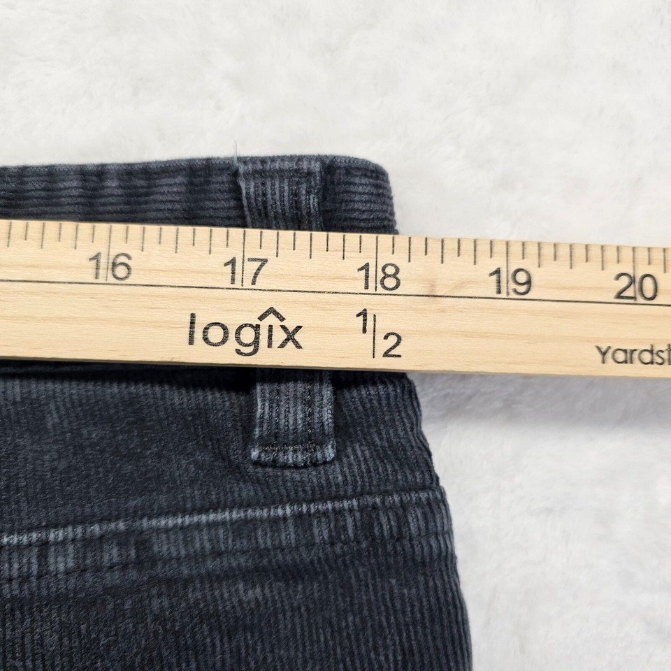 Copper & Oak Legacy Corduroy Chino Pants Straight Leg Flat Front Gray