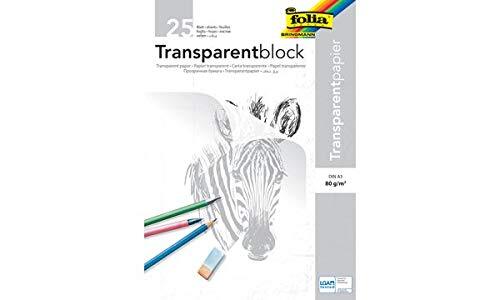 Folia tracing paper pad A4, 25 sheets, 8000/25 80g