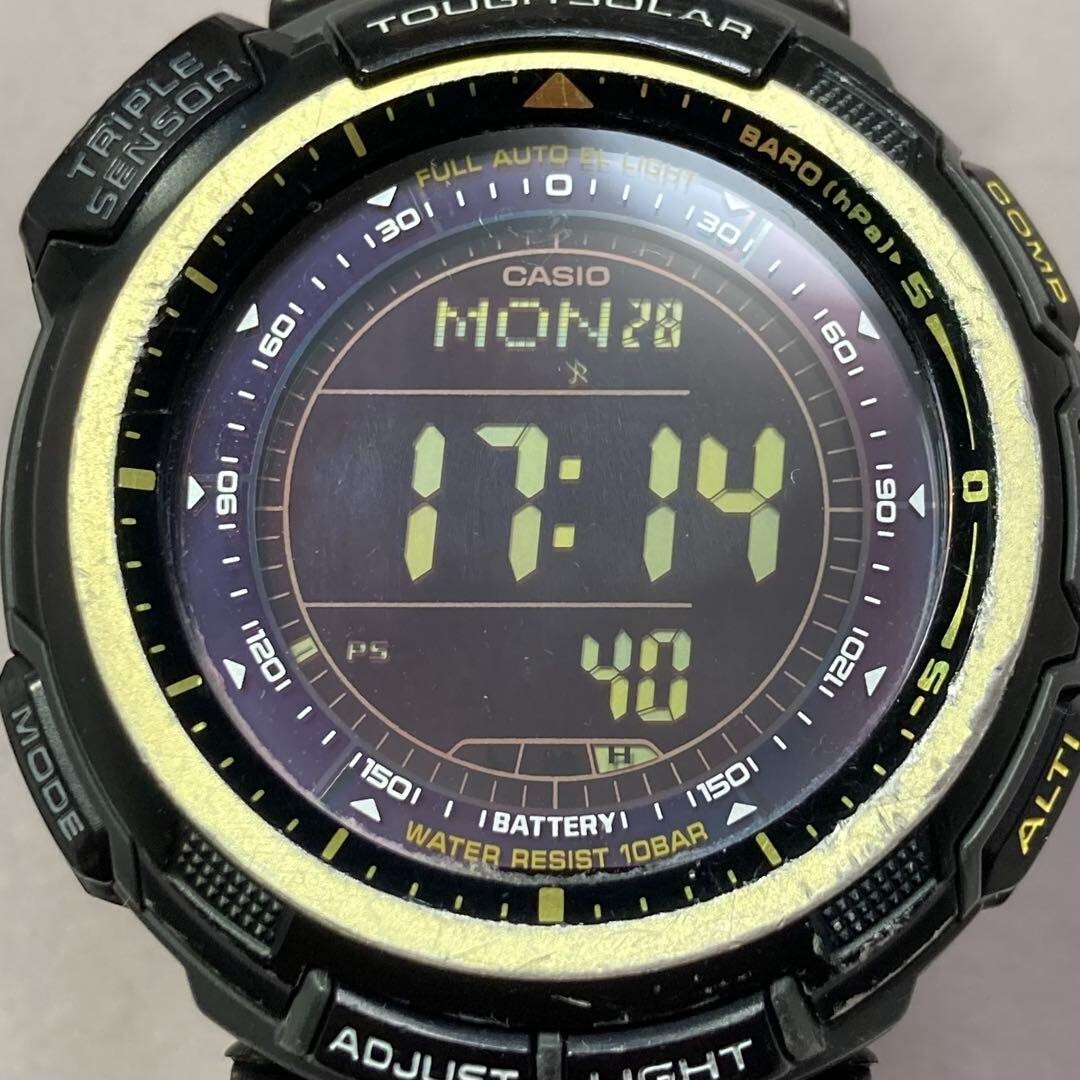 カシオ プロトレックPROTREK PRG-110CJ タフソーラー黒 USED CASIO Protrek PRG-110CJ Black Men's Wristwatch Used Japan | eBay