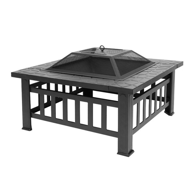 Wood Burning Fire Pit Outdoor Heater Backyard Patio Stove