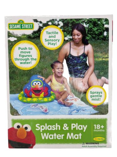Little Kids Sesame Street Elmo Splash & Play Water Mat Sensory Play 18+ Mos NIB