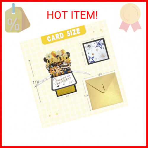 Asmallgf Happy Birthday Popup Card for Grandpa, Funny 50th 60th 70th 80th 90th G - Picture 2 of 2