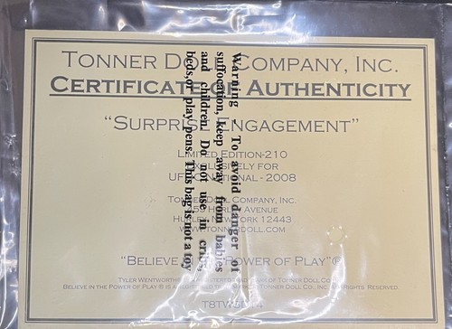 2008 Vintage Tyler Wentworth Surprise Engagement LE Doll – Beautiful! - Picture 10 of 16