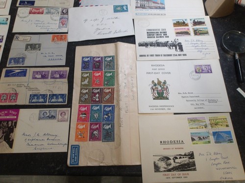 25 ALTE WELTBRIEFE AUS DEN 50er - 60er Jahren ERSTTAG UND SÄTZE ETC .. ALLE BILDER ANSEHEN !! - Bild 2 von 24