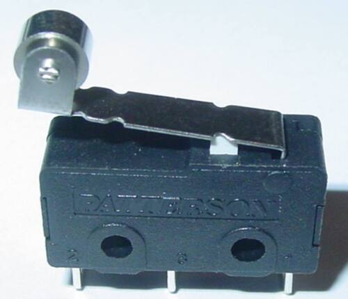 Roller button with lever, micro button, button with roller lever, 125V/5A, S113S - Picture 1 of 1