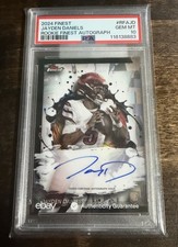 2024 Jayden Daniels Topps Finest Rookie Finest Auto  #RFA-JD (AU, RC) PSA 10